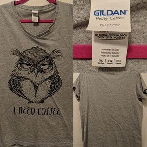 💥SOLD💥 Owl t-shirt. I need my coffee.